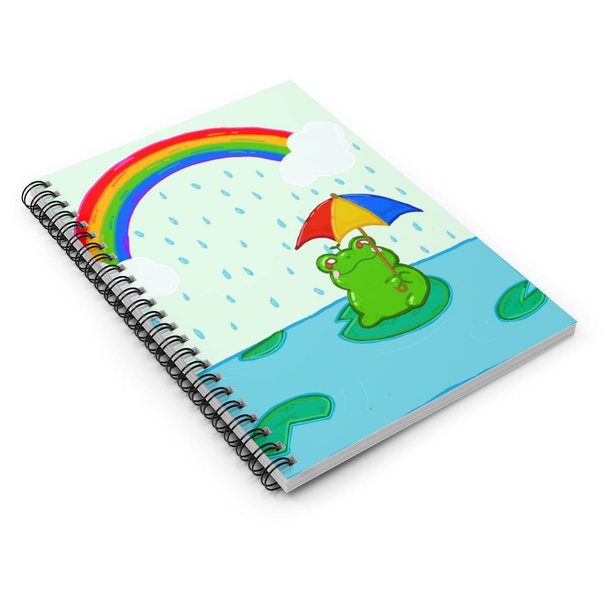 rainy days spiral ruled notebook